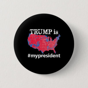 Chapa Redonda De 5 Cm Trump Es Mi Presidente Hashtag Elección Usa 2016 M