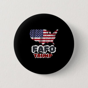 Chapa Redonda De 5 Cm Trump Fafo F Alrededor Descubre Bandera De EE. UU.