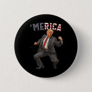 Chapa Redonda De 5 Cm Trump Feliz 4 De Julio Regalos De Bandera Estadoun