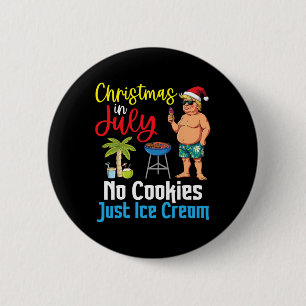 Chapa Redonda De 5 Cm Trump Feliz Navidad En Julio Día Sin Galletas Solo