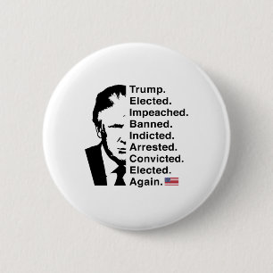 Chapa Redonda De 5 Cm Trump Ganó La Lista De Palabras De 2024 Re-Elecció