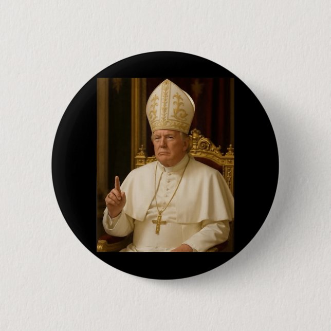 Chapa Redonda De 5 Cm Trump gracioso (Anverso)