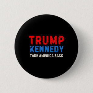 Chapa Redonda De 5 Cm Trump Kennedy 2024 Elección Republicano 