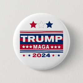CHAPA REDONDA DE 5 CM TRUMP~MAGA~2024