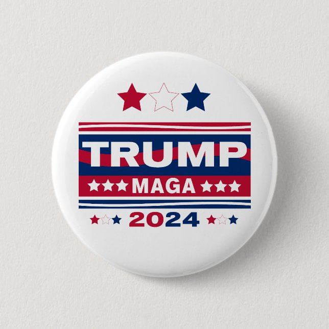 CHAPA REDONDA DE 5 CM TRUMP~MAGA~2024 (Anverso)