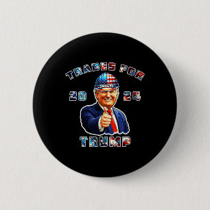 Chapa Redonda De 5 Cm Trump Maga Estoy votando por las operaciones de Tr