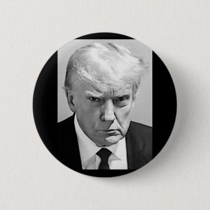 Chapa Redonda De 5 Cm Trump Mug - Disparo a Donald Trump