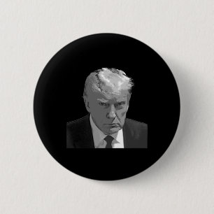Chapa Redonda De 5 Cm Trump Mug Shot
