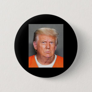 Chapa Redonda De 5 Cm Trump Mug Shot 1