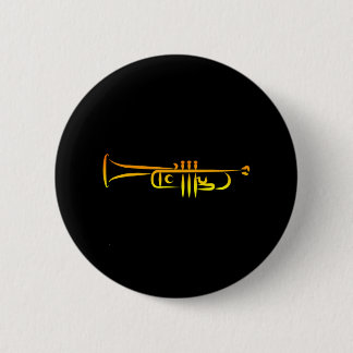 Chapa Redonda De 5 Cm Trump, músico de música jazz