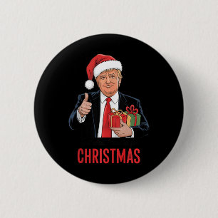 Chapa Redonda De 5 Cm Trump Obtuvo Lo Que Quería Para Navidades Gracioso