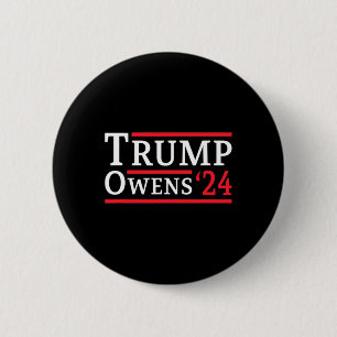 Chapa Redonda De 5 Cm Trump Owens 2024 Elecciones Republicanas President