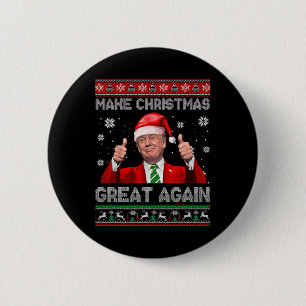 Chapa Redonda De 5 Cm Trump Pajama vuelve a hacer grandes a los Navidade