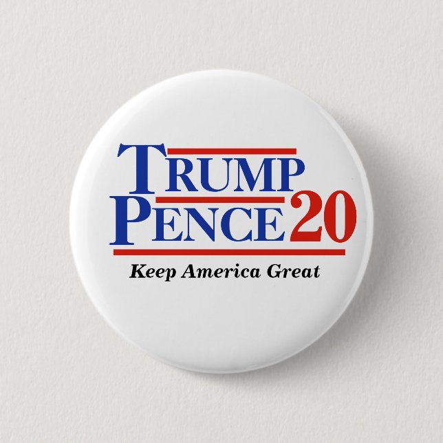 CHAPA REDONDA DE 5 CM TRUMP PENCE 2020 (Anverso)