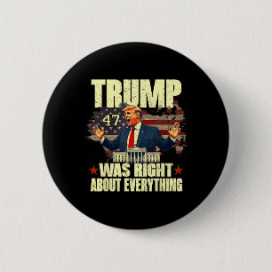 Chapa Redonda De 5 Cm Trump tenía razón en todo 