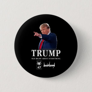 Chapa Redonda De 5 Cm Trump tenía razón en todo _7