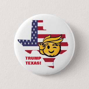 CHAPA REDONDA DE 5 CM TRUMP TEXAS