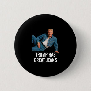 Chapa Redonda De 5 Cm Trump Tiene Grandes Jeans Camiseta Gráfica Diverti