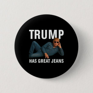 Chapa Redonda De 5 Cm Trump Tiene Grandes Jeans Camiseta Gráfica Diverti
