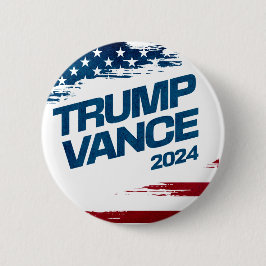Chapa Redonda De 5 Cm Trump Vance 2024