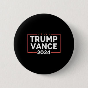 Chapa Redonda De 5 Cm Trump Vance 2024