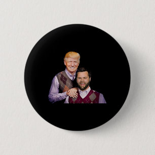 Chapa Redonda De 5 Cm Trump Vance 2024 Hermanos Parodia Divertida Trump