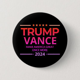 Chapa Redonda De 5 Cm Trump Vance 2024 vuelve a hacer grande a Estados U