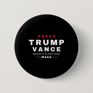 Chapa Redonda De 5 Cm Trump Vance Ganamos Día de Inauguración 47º Presid