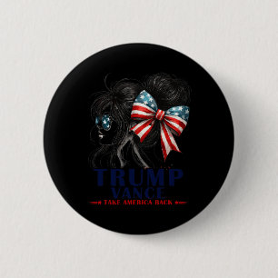 Chapa Redonda De 5 Cm Trump Vance vuelve a hacer retroceder a Estados Un