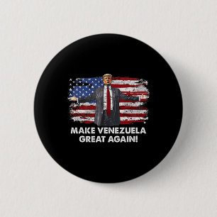 Chapa Redonda De 5 Cm Trump Vuelve a Hacer Grande Venezuela de Nuevo _9