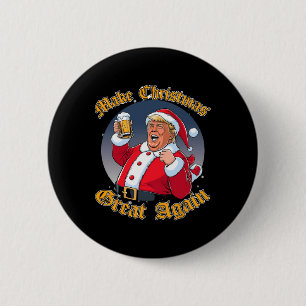 Chapa Redonda De 5 Cm Trump vuelve a hacer grandes a los Navidades en 20