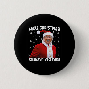 Chapa Redonda De 5 Cm Trump vuelve a hacer grandes Navidades a Santa Tru