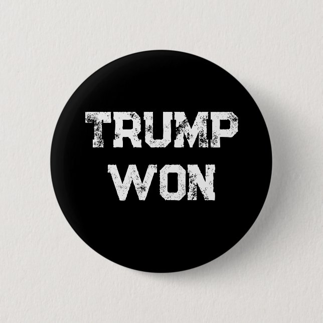Chapa Redonda De 5 Cm Trump Won (Anverso)