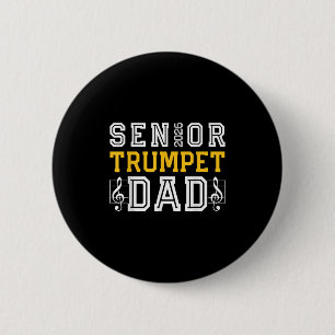 Chapa Redonda De 5 Cm Trumpet Dad, retro senior, 2026