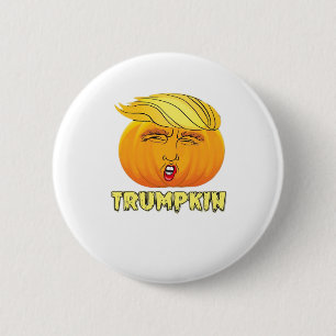 Chapa Redonda De 5 Cm Trumpkin - Calabaza buena asustadiza