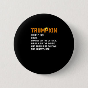 Chapa Redonda De 5 Cm Trumpkin gracioso anti calabaza