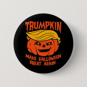 Chapa Redonda De 5 Cm Trumpkin Halloween Calabaza Elección