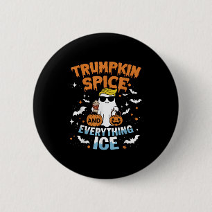 Chapa Redonda De 5 Cm Trumpkin Sce y Todo Hielo Otoño Otoño Halloween