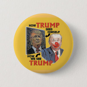 Chapa Redonda De 5 Cm Trumpy el payaso