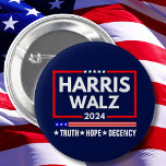 Chapa Redonda De 5 Cm Truth Hope Decency Harris Walz 2024<br><div class="desc">Truth Hope Decency Harris Walz 2024</div>