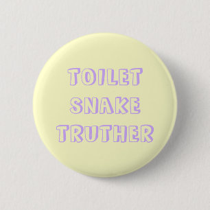 Chapa Redonda De 5 Cm truther de la serpiente del retrete