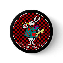 Tu Alicia de Conejo Blanco de Texto/Color en el Pa