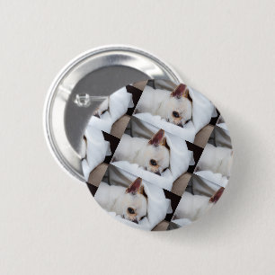 Chapa Redonda De 5 Cm Tu mascota perro cachorro personalizado foto patró