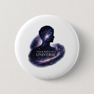 Chapa Redonda De 5 Cm Tu mente es un universo