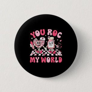 Chapa Redonda De 5 Cm Tú Roc Mi Mundo Enfermera Día De San Valentín Er U