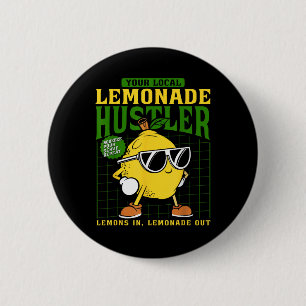 Chapa Redonda De 5 Cm Tu Vendedor Local de Limonada Divertido Jefe de Pu