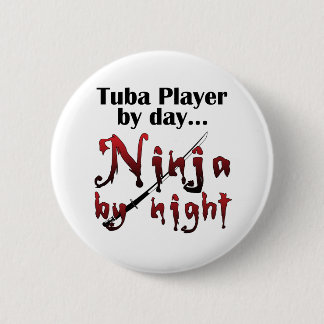 Chapa Redonda De 5 Cm Tuba Player by Day...