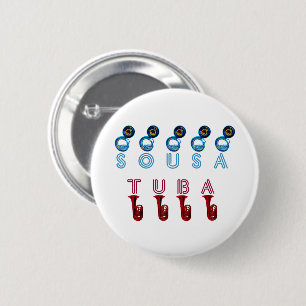 Chapa Redonda De 5 Cm tuba sousa son instrumentos —