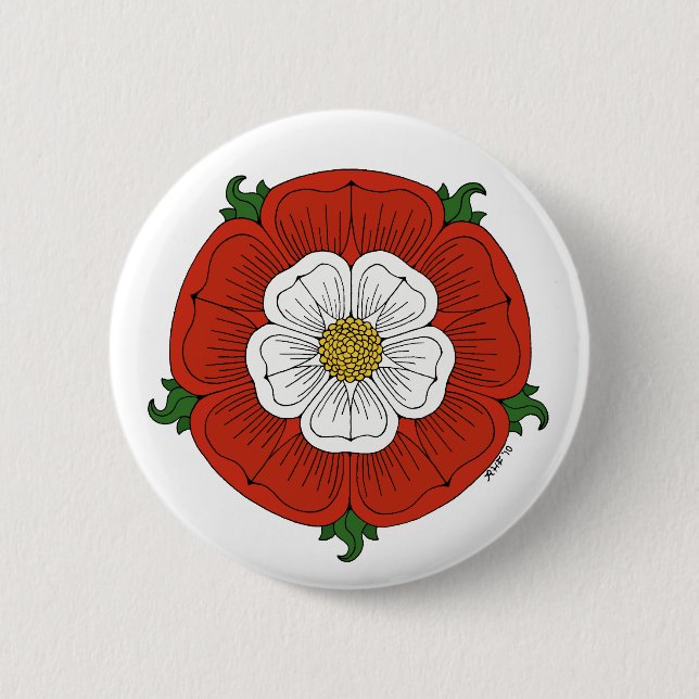 Chapa Redonda De 5 Cm Tudor Rosa (Anverso)