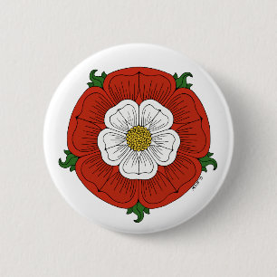 Chapa Redonda De 5 Cm Tudor Rosa